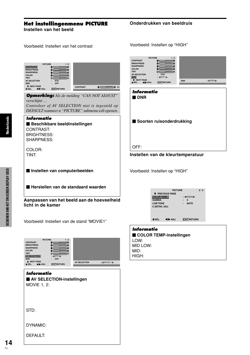 Het instellingenmenu picture | Pioneer PLASMA DISPLAY User Manual | Page 245 / 266