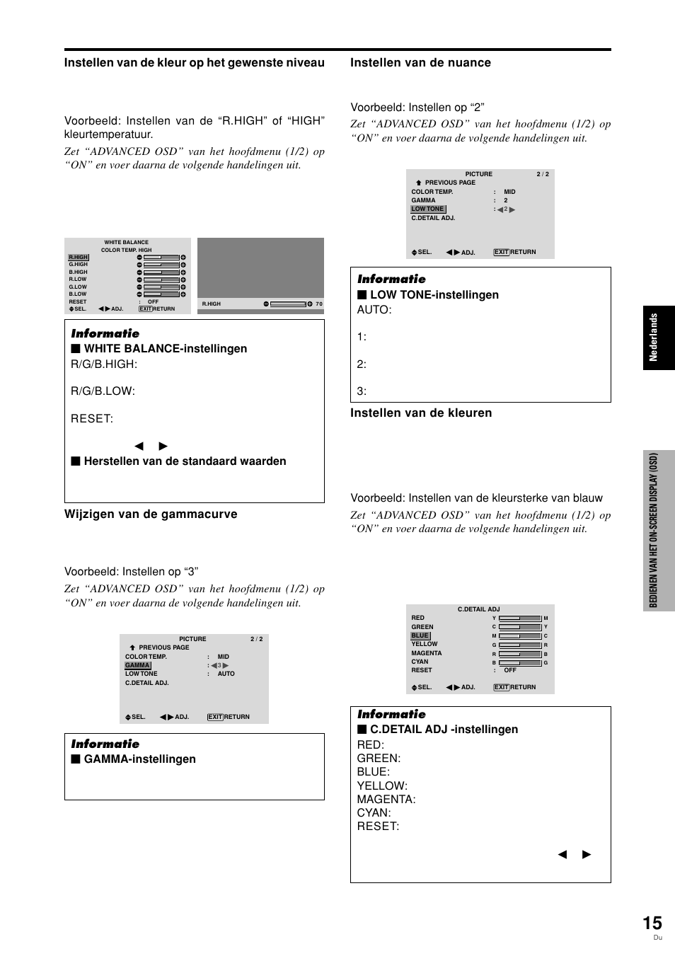 En druk op de menu/set-toets | Pioneer PLASMA DISPLAY User Manual | Page 246 / 266