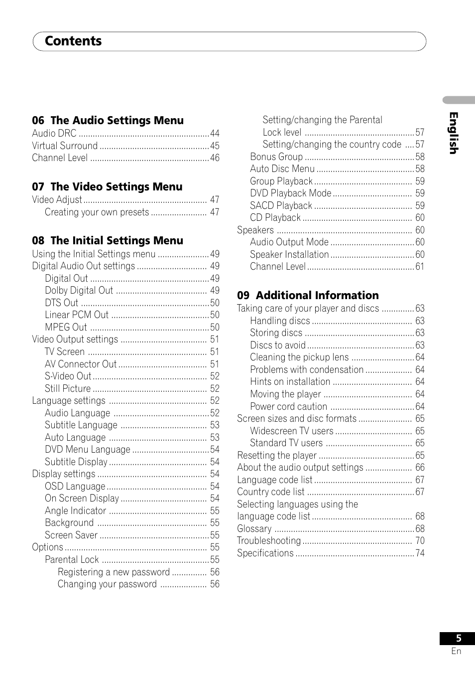 Pioneer VRD1160-A User Manual | Page 5 / 148