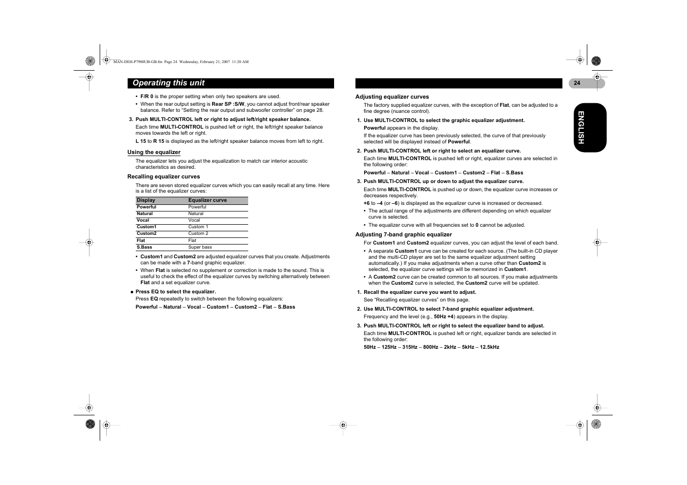 Operating this unit | Pioneer DEH-P7900UB User Manual | Page 24 / 52