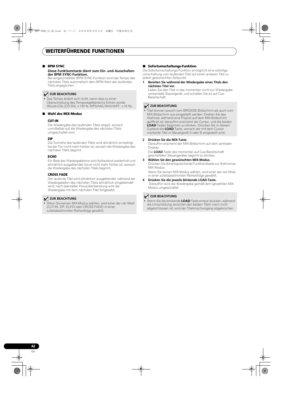 Weiterführende funktionen | Pioneer MEP-7000 User Manual | Page 178 / 206