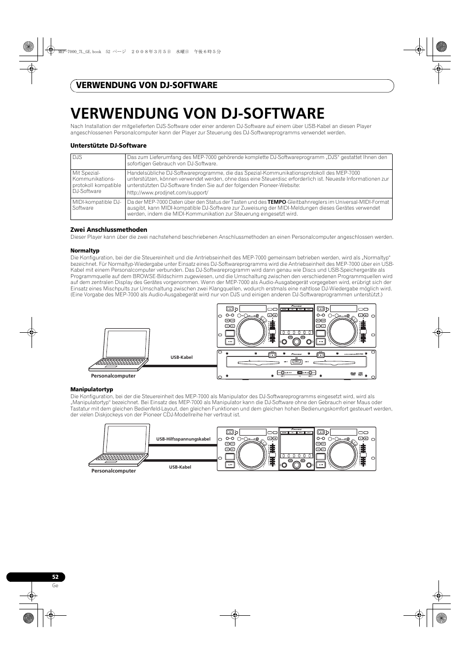 Verwendung von dj-software | Pioneer MEP-7000 User Manual | Page 188 / 206