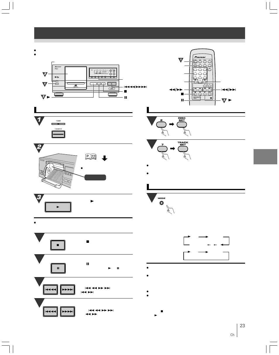 Pioneer file-type compact disc player PD-F507 User Manual | Page 23 / 30