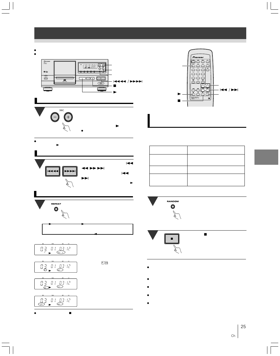 Pioneer file-type compact disc player PD-F507 User Manual | Page 25 / 30
