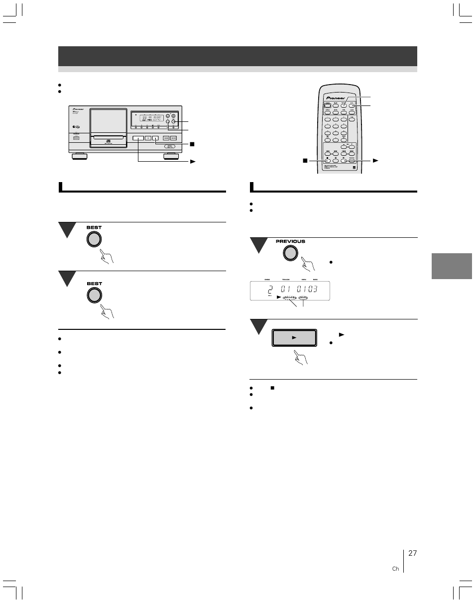 Pioneer file-type compact disc player PD-F507 User Manual | Page 27 / 30