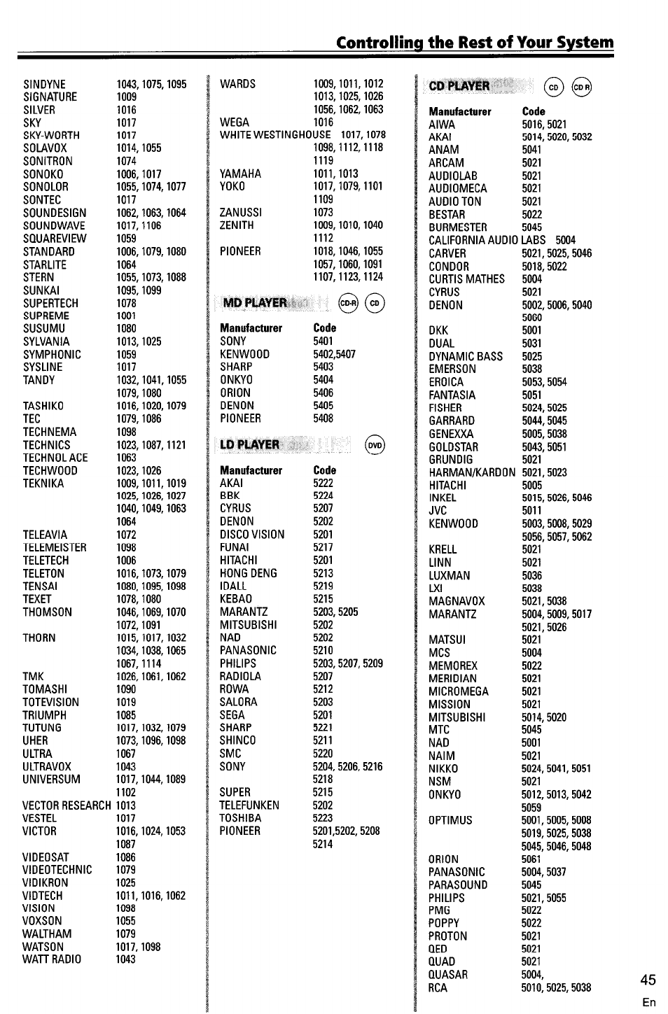 Controlling the rest of your system | Pioneer VSX-D710S User Manual | Page 45 / 53