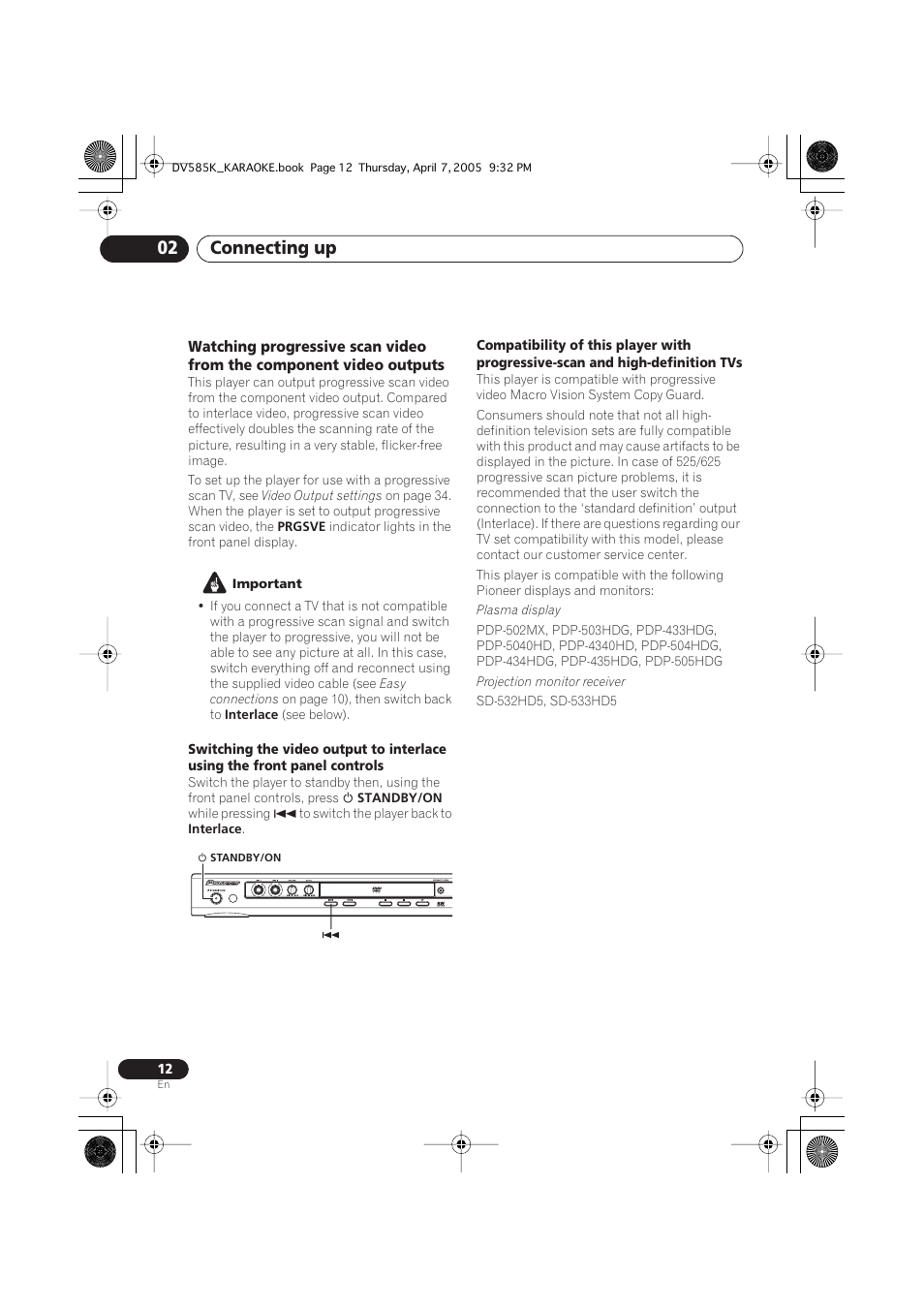 Connecting up 02 | Pioneer DV-585K-s User Manual | Page 12 / 44