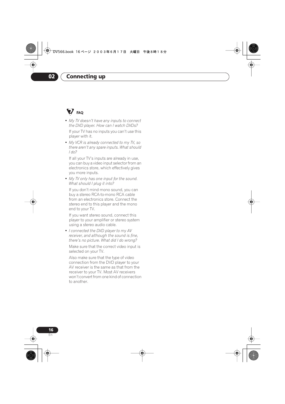 Connecting up 02 | Pioneer DV-566K-s User Manual | Page 16 / 76