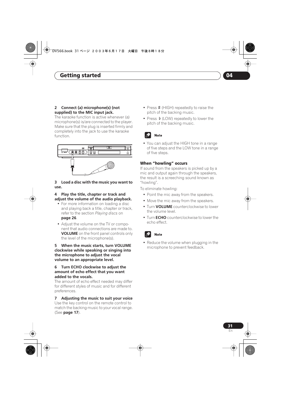 Getting started 04 | Pioneer DV-566K-s User Manual | Page 31 / 76
