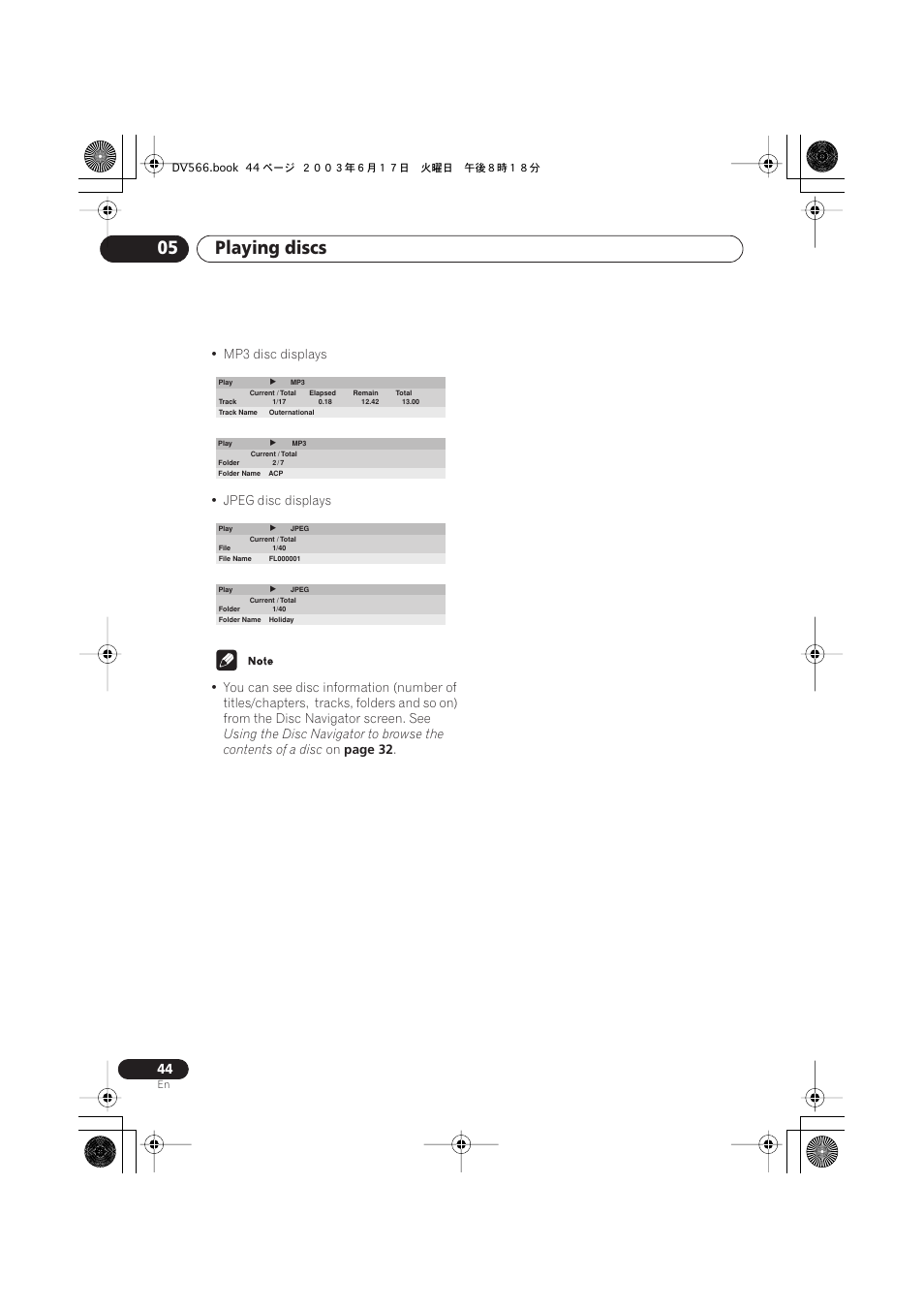 Playing discs 05 | Pioneer DV-566K-s User Manual | Page 44 / 76