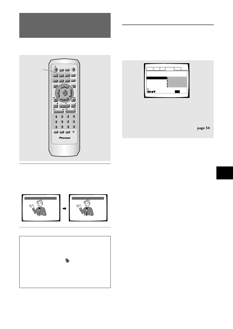 Multi-language subtitles), Selecting a subtitle language preference, Setting the language options | Press subtitle repeatedly during playback, When “other” is selected, On page 34 .), Subtitle, Factory setting | Pioneer DV-333 User Manual | Page 33 / 56