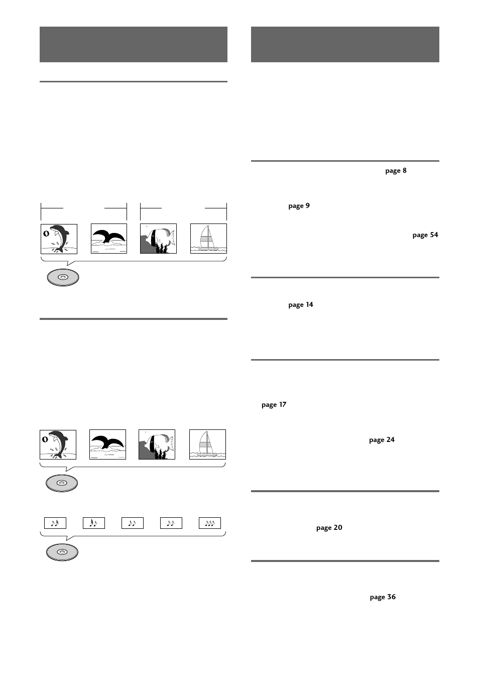 How to proceed in this manual, Differences in disc composition, Get familiar with the player | Make the necessary connections, Set up the necessary player menus, Play a disc, Enjoy the many features available, Video cd/cd | Pioneer DV-333 User Manual | Page 6 / 56