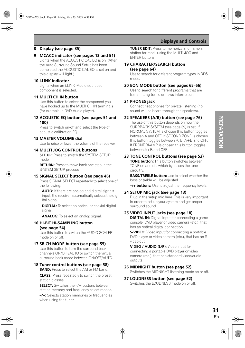 Preparation | Pioneer VSX-AX5i-G User Manual | Page 31 / 120