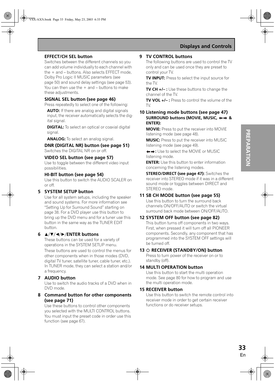 Preparation | Pioneer VSX-AX5i-G User Manual | Page 33 / 120