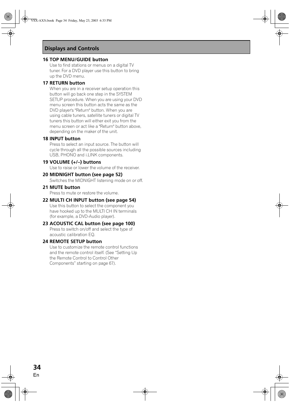 Pioneer VSX-AX5i-G User Manual | Page 34 / 120