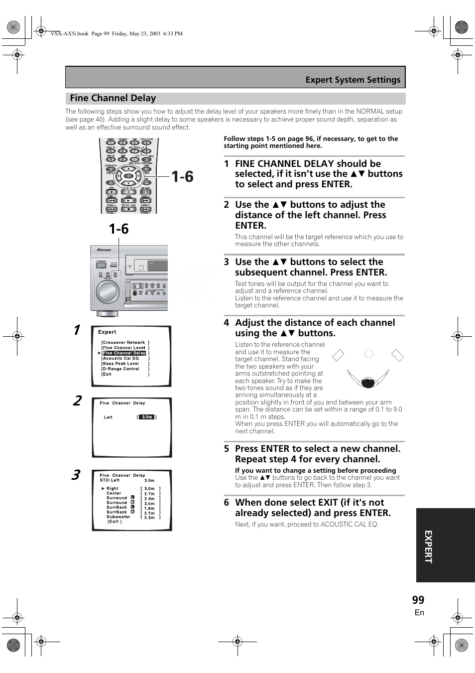 Fine channel delay | Pioneer VSX-AX5i-G User Manual | Page 99 / 120