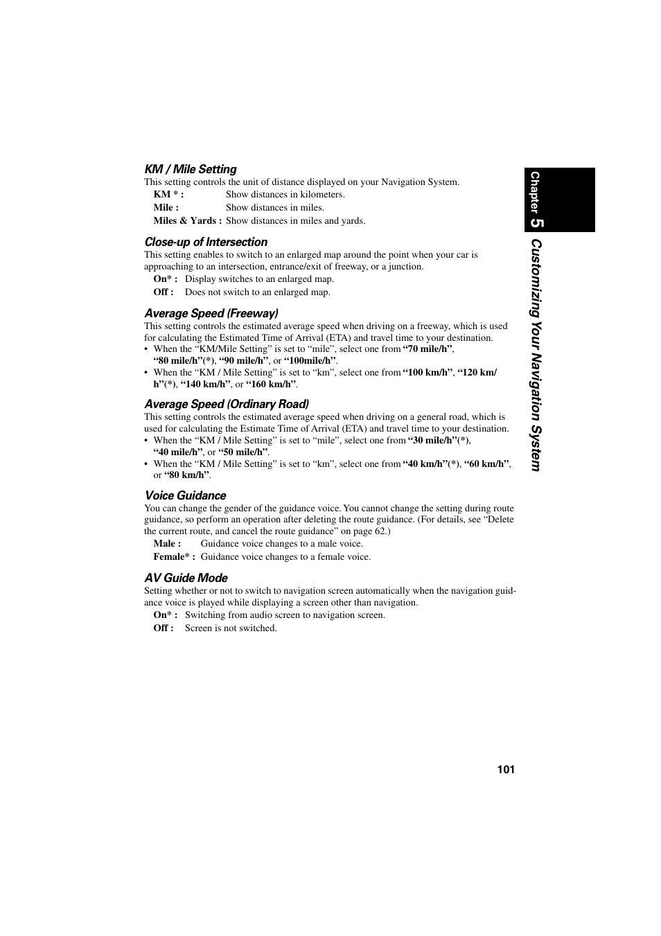 Customizing y our na vigation system | Pioneer CNDV-20 User Manual | Page 103 / 200