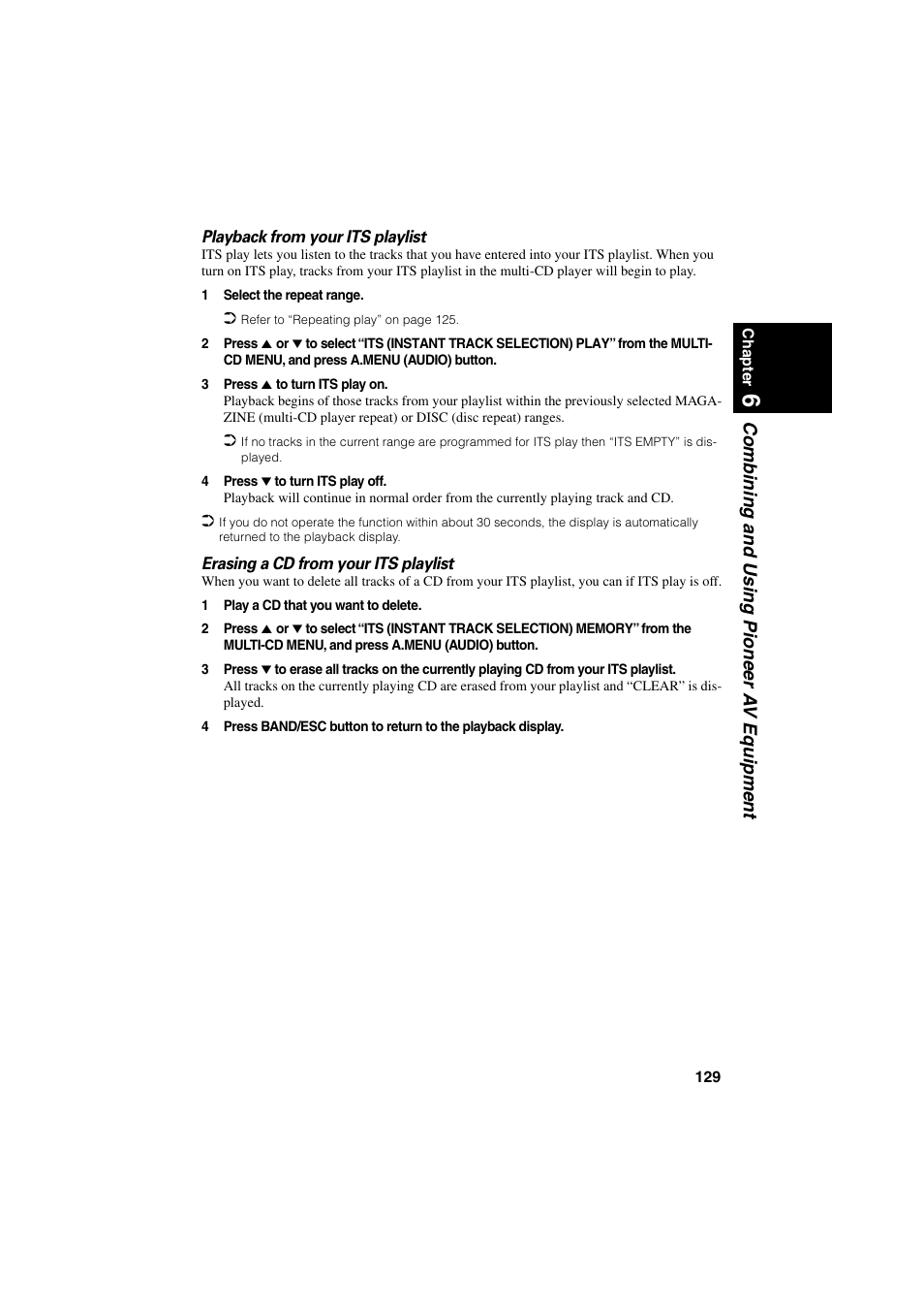 Combining and using pioneer a v equipment | Pioneer CNDV-20 User Manual | Page 131 / 200