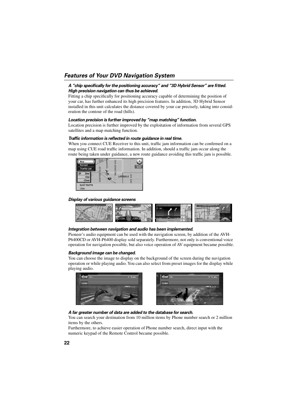 Features of your dvd navigation system | Pioneer CNDV-20 User Manual | Page 24 / 200