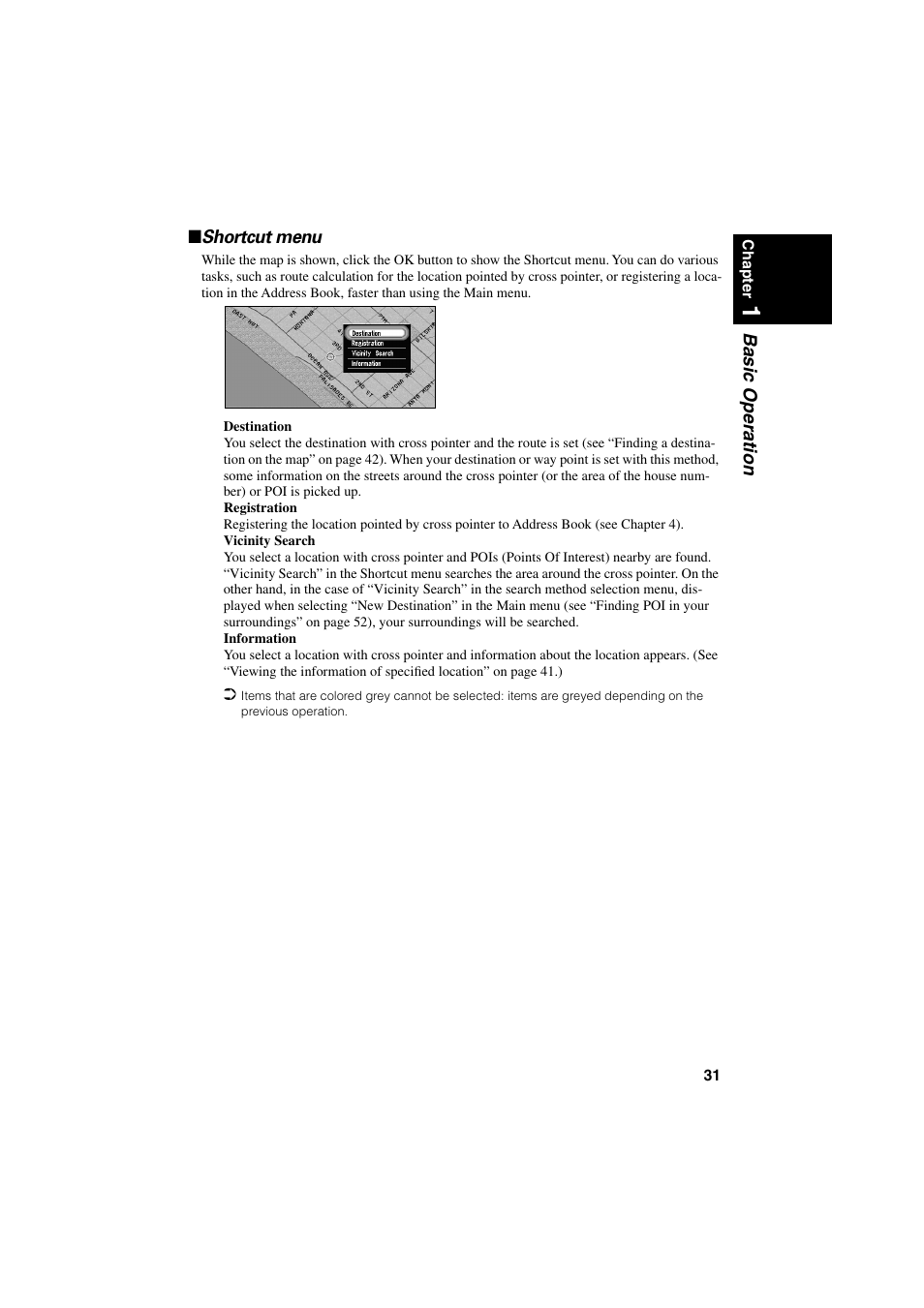 Shortcut menu | Pioneer CNDV-20 User Manual | Page 33 / 200