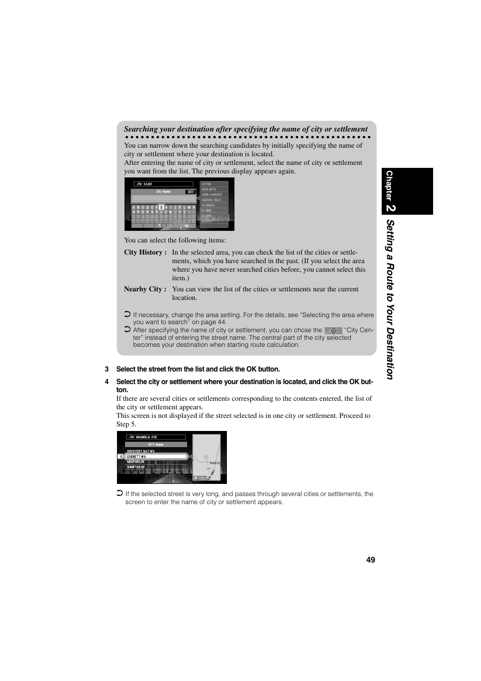 Setting a route to y our destination | Pioneer CNDV-20 User Manual | Page 51 / 200