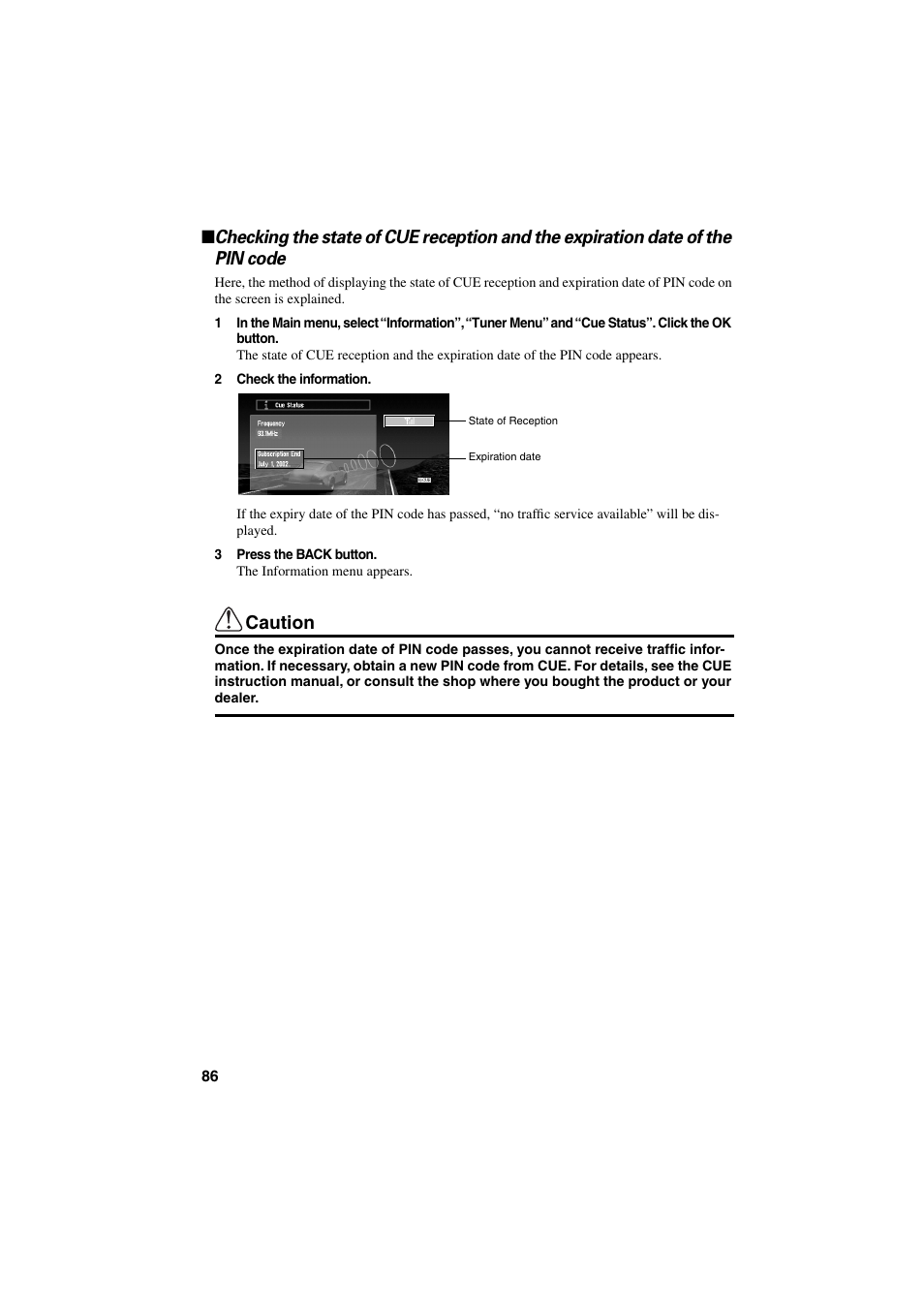 Caution | Pioneer CNDV-20 User Manual | Page 88 / 200