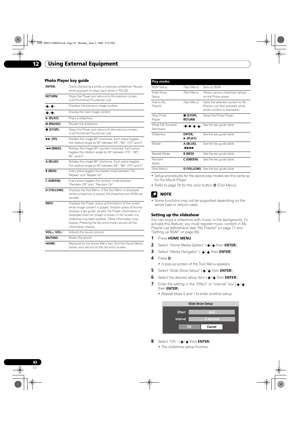 Using external equipment 12 | Pioneer Elite PureVision PRO 1140HD User Manual | Page 82 / 118