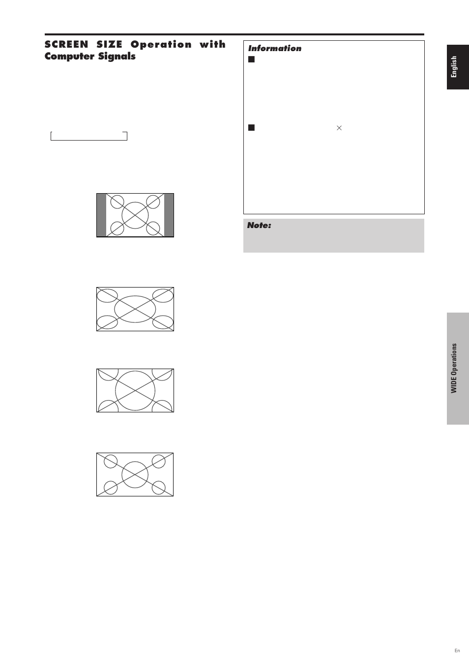 Screen size operation with computer signals | Pioneer PDP-6100HD User Manual | Page 16 / 110