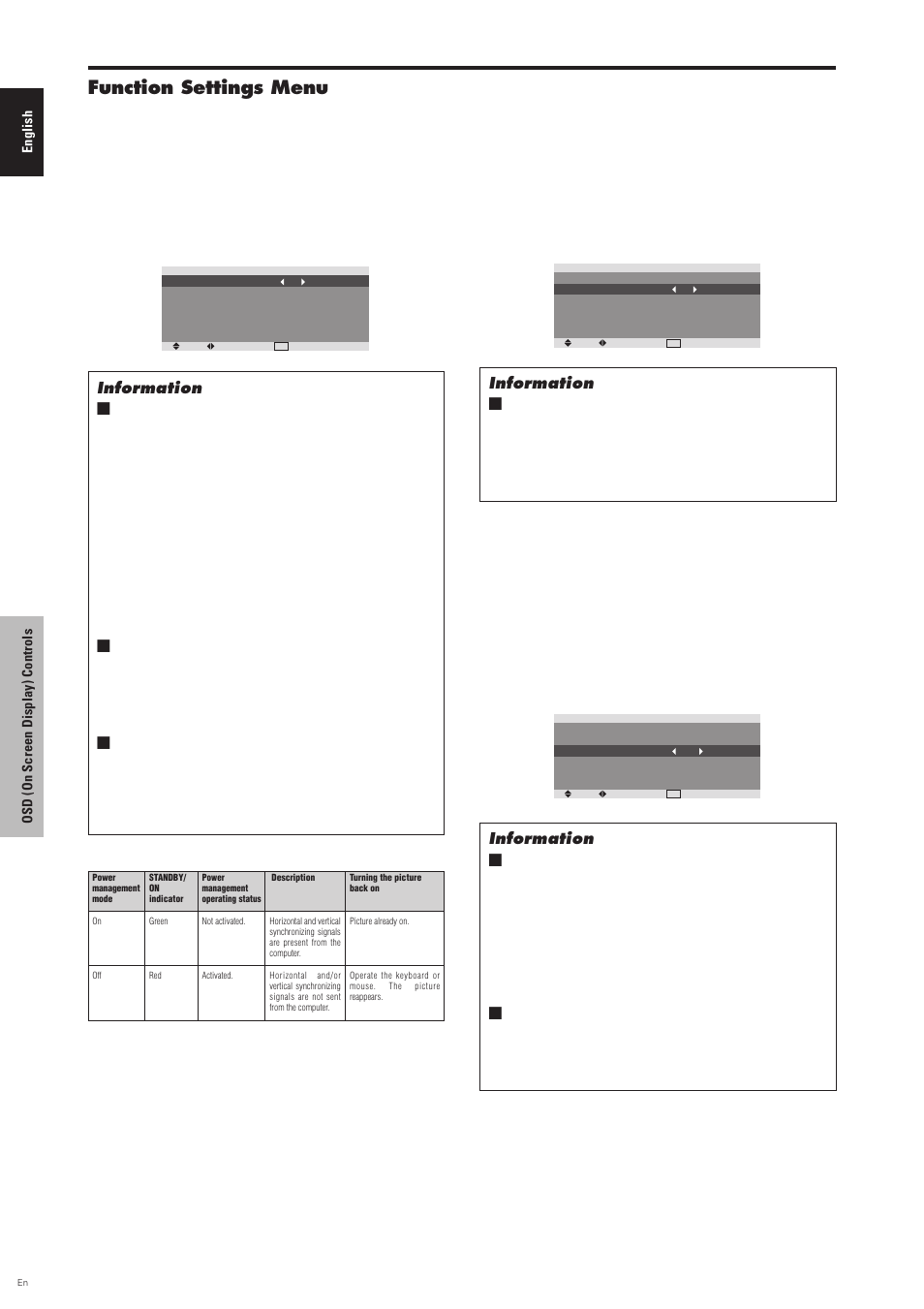Function settings menu, Signal | Pioneer PDP-6100HD User Manual | Page 29 / 110
