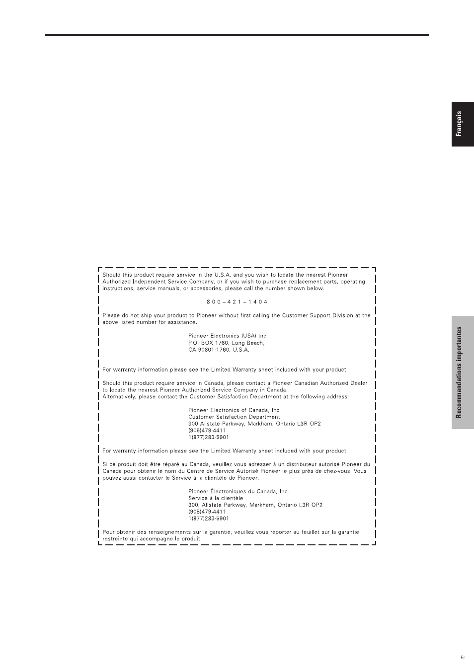 Pioneer PDP-6100HD User Manual | Page 42 / 110