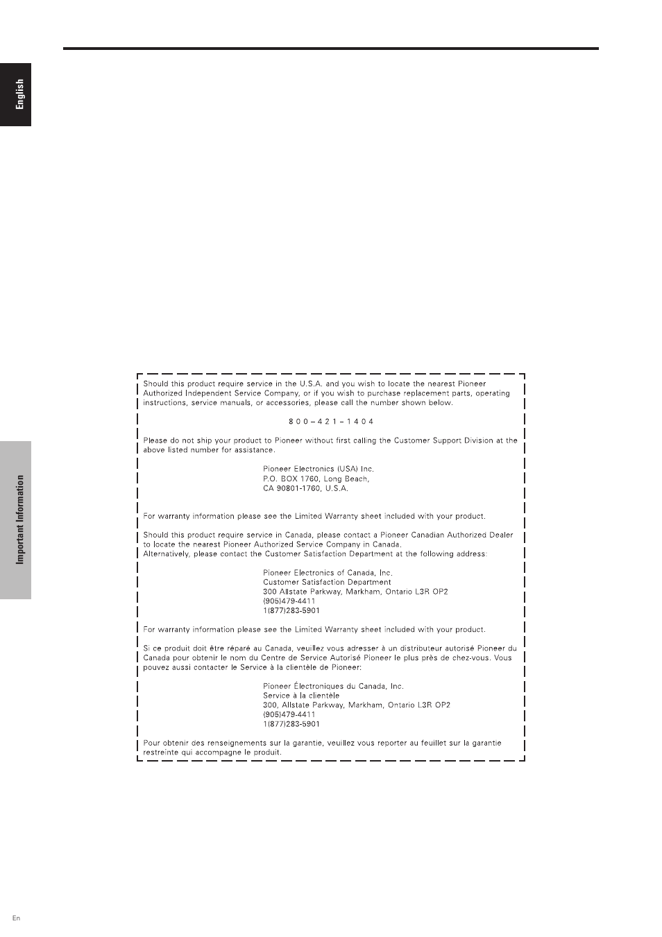 Pioneer PDP-6100HD User Manual | Page 7 / 110