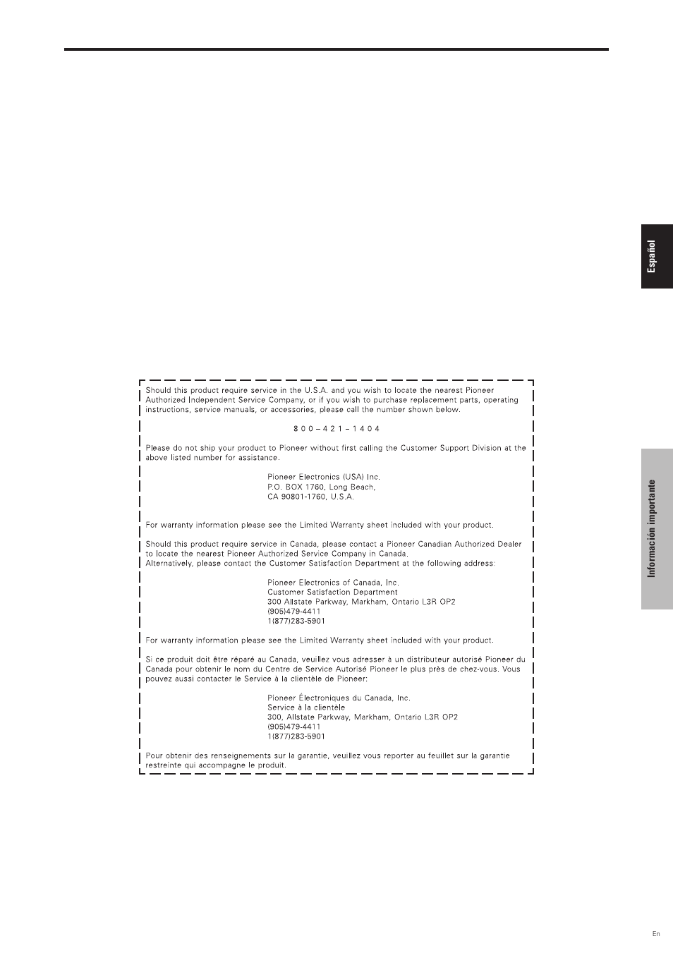 Pioneer PDP-6100HD User Manual | Page 78 / 110