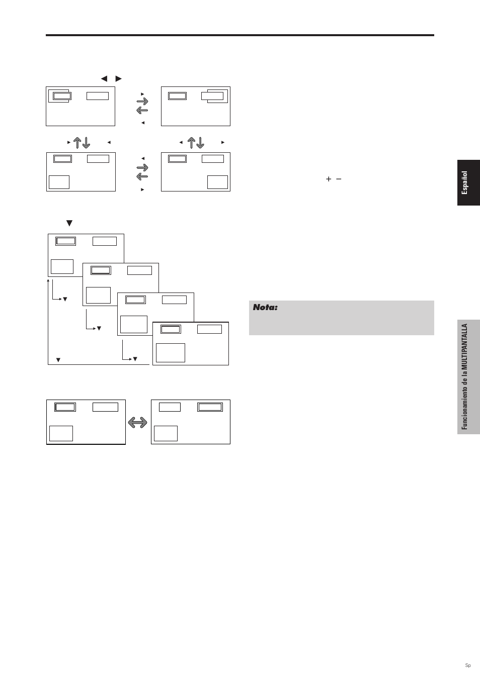 Visualizarse, Ampliación de imágenes ajuste de los controles osd | Pioneer PDP-6100HD User Manual | Page 89 / 110