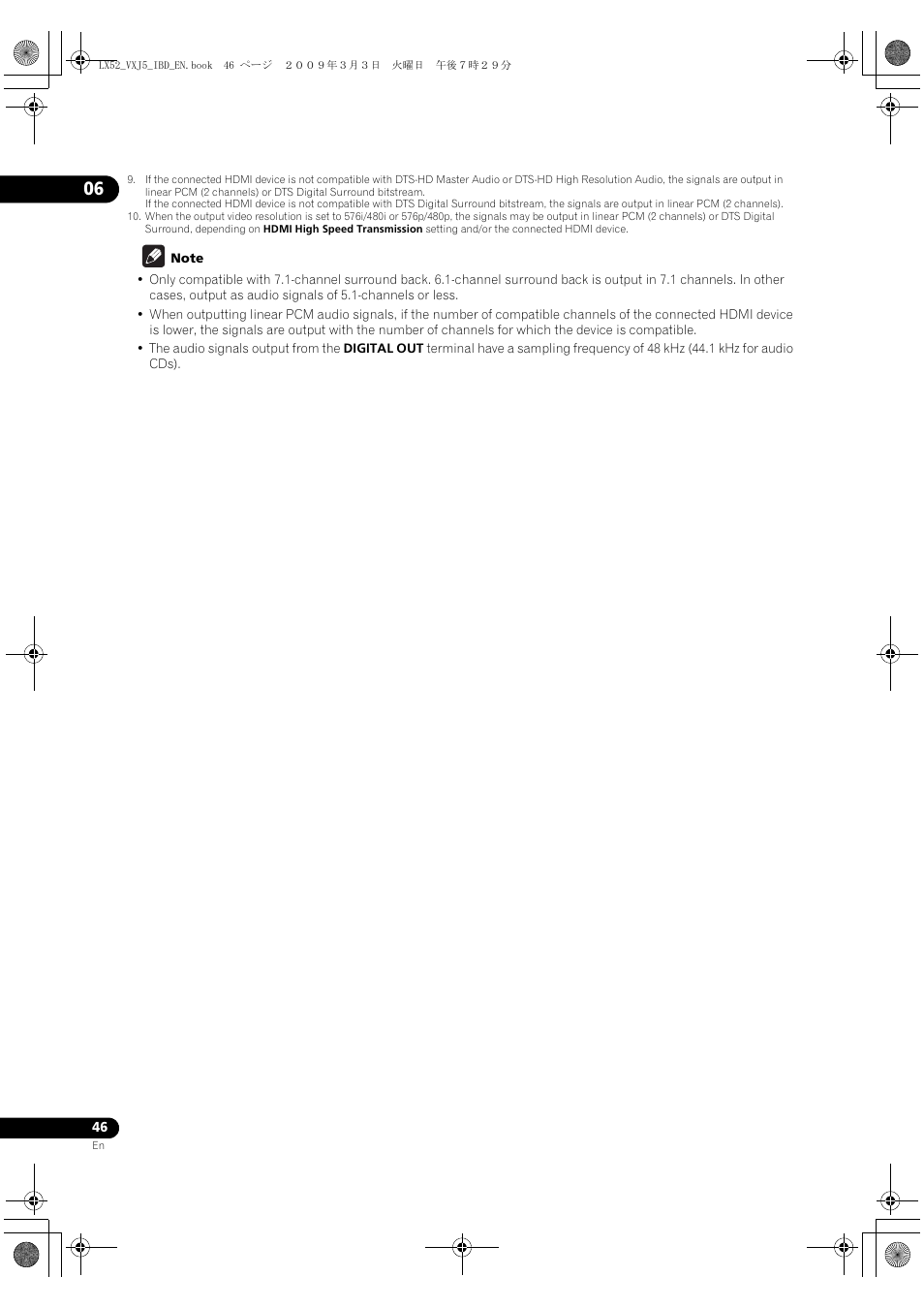 Pioneer BDP-LX52 User Manual | Page 46 / 64