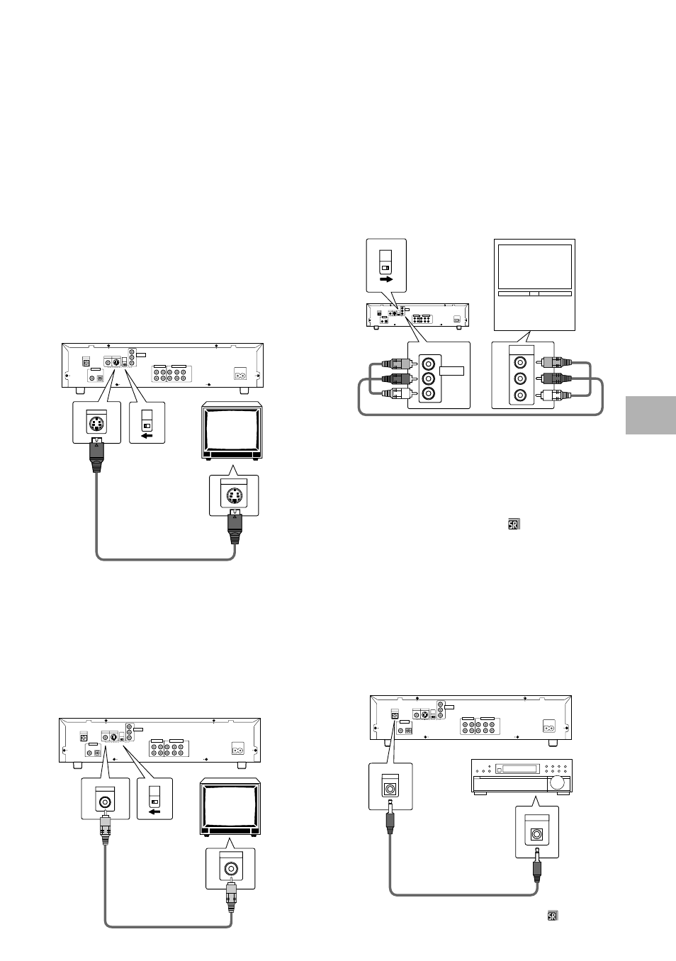 Video connections system control connections, Video connections, System control connections | Making connections, S-video out, Video out, Component video out | Pioneer DV-C302D User Manual | Page 19 / 64