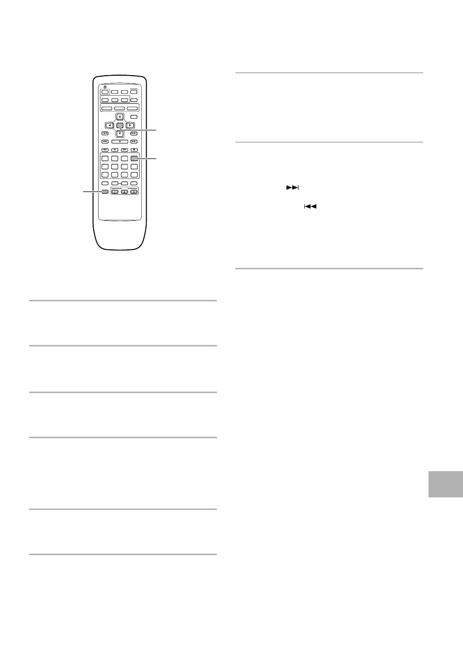 Random play, Random playback of chapters within one title, Random playback of titles | Random playback of all tracks on a disc, Random playback of all tracks on all discs | Pioneer DV-C302D User Manual | Page 45 / 64