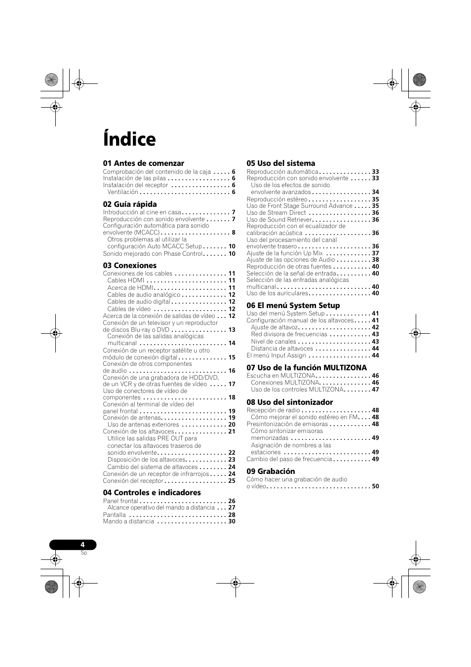 Índice | Pioneer VSX-819H-S User Manual | Page 144 / 211