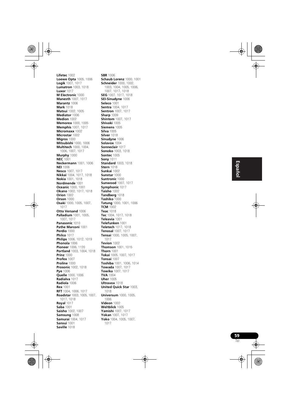 English español | Pioneer VSX-819H-S User Manual | Page 199 / 211