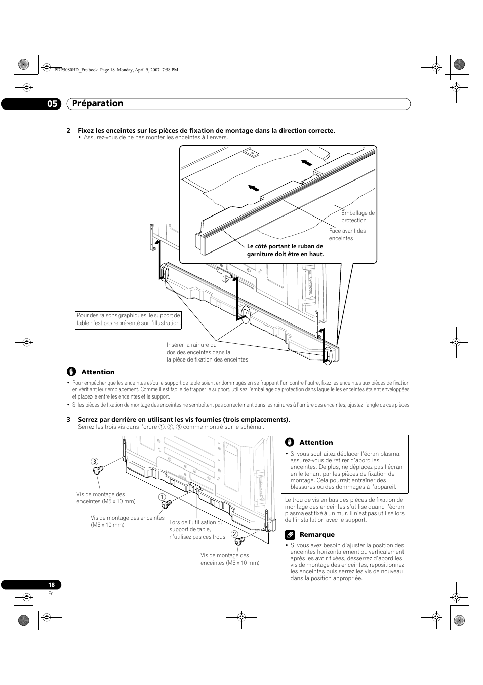 Préparation 05 | Pioneer PDP-5080HD User Manual | Page 118 / 285