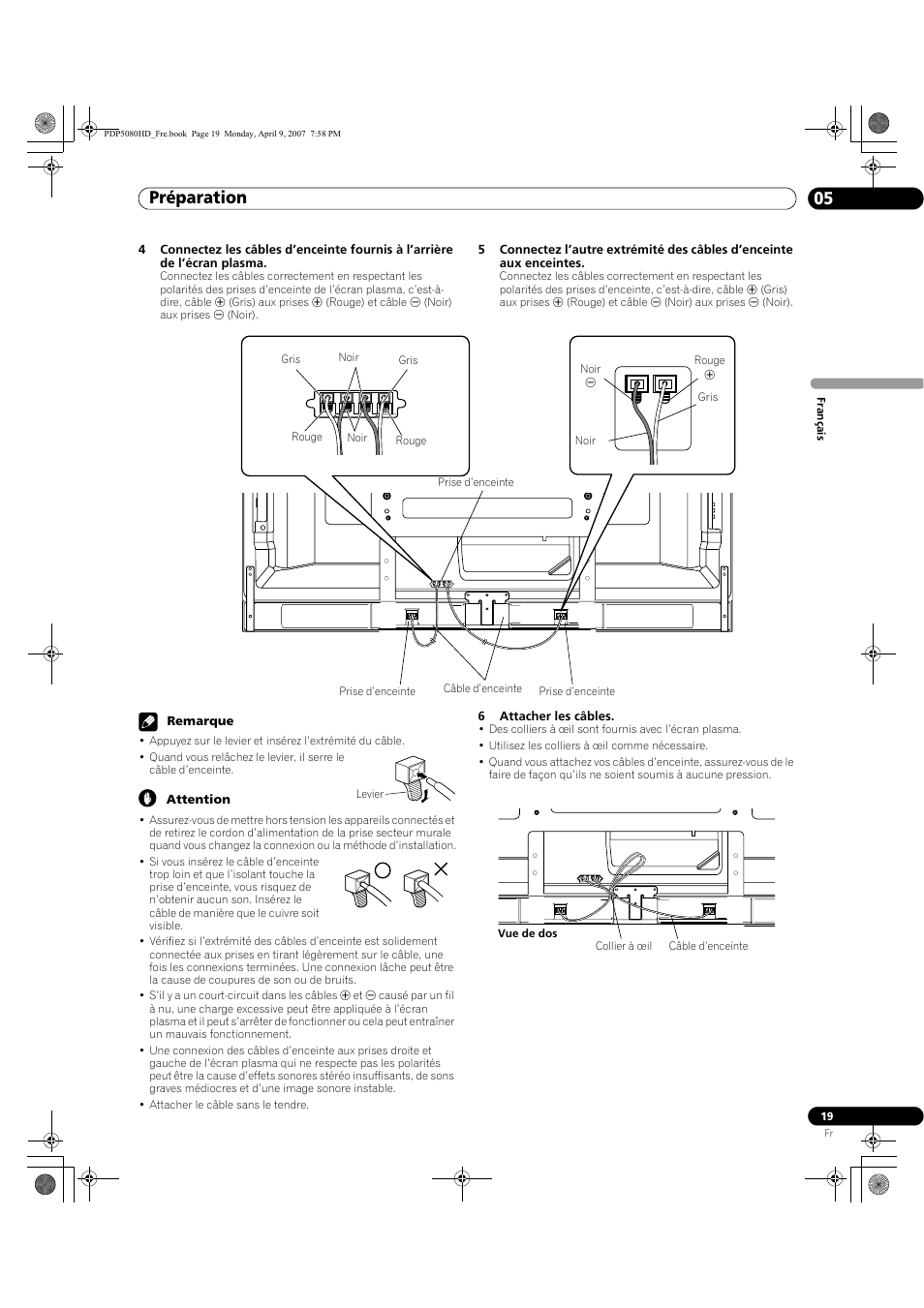 Préparation 05 | Pioneer PDP-5080HD User Manual | Page 119 / 285