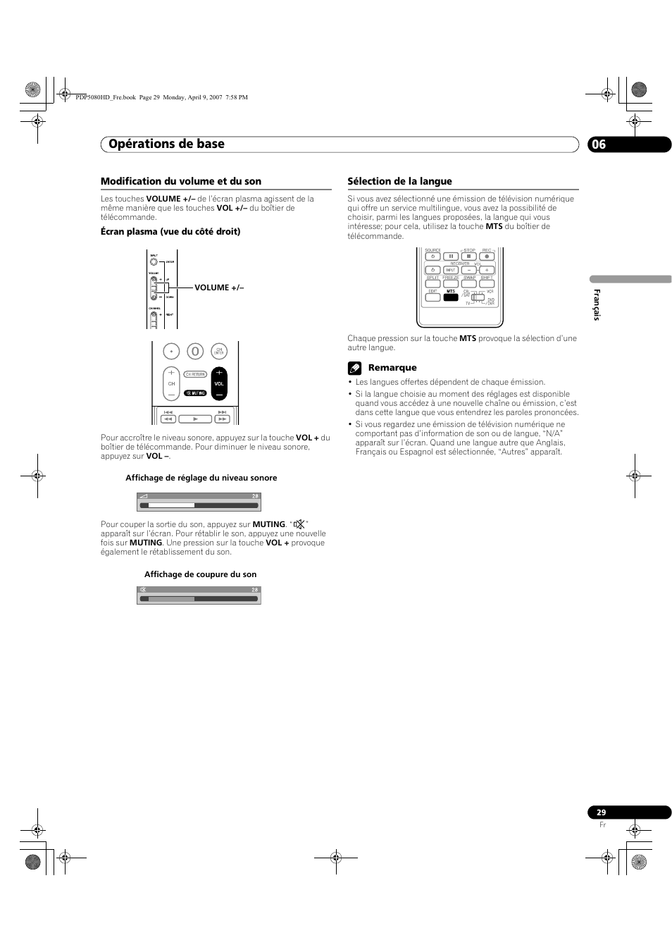 Opérations de base 06 | Pioneer PDP-5080HD User Manual | Page 129 / 285