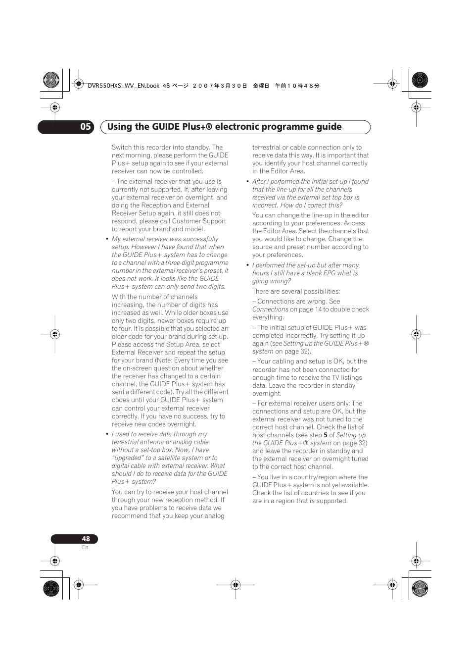 Pioneer DVR-550HX-S User Manual | Page 48 / 155