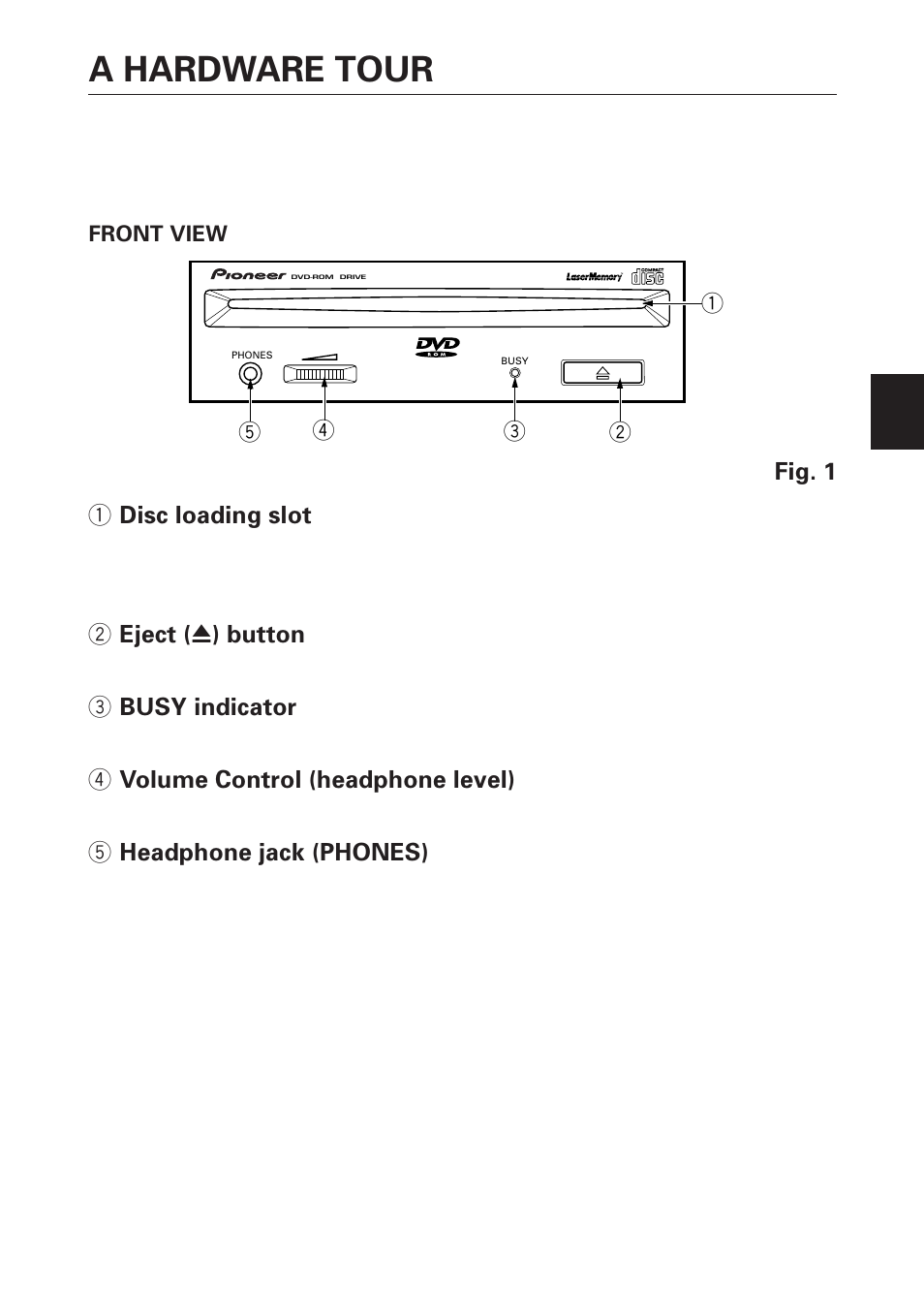 A hardware tour | Pioneer DVD-U04S User Manual | Page 7 / 17
