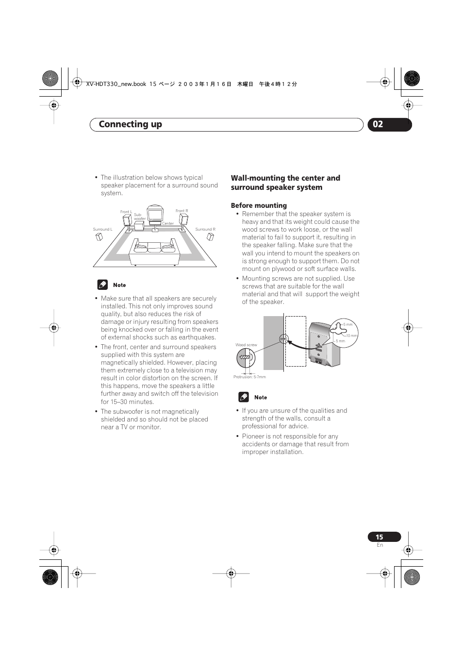 Connecting up 02 | Pioneer S-HTD330 User Manual | Page 15 / 92