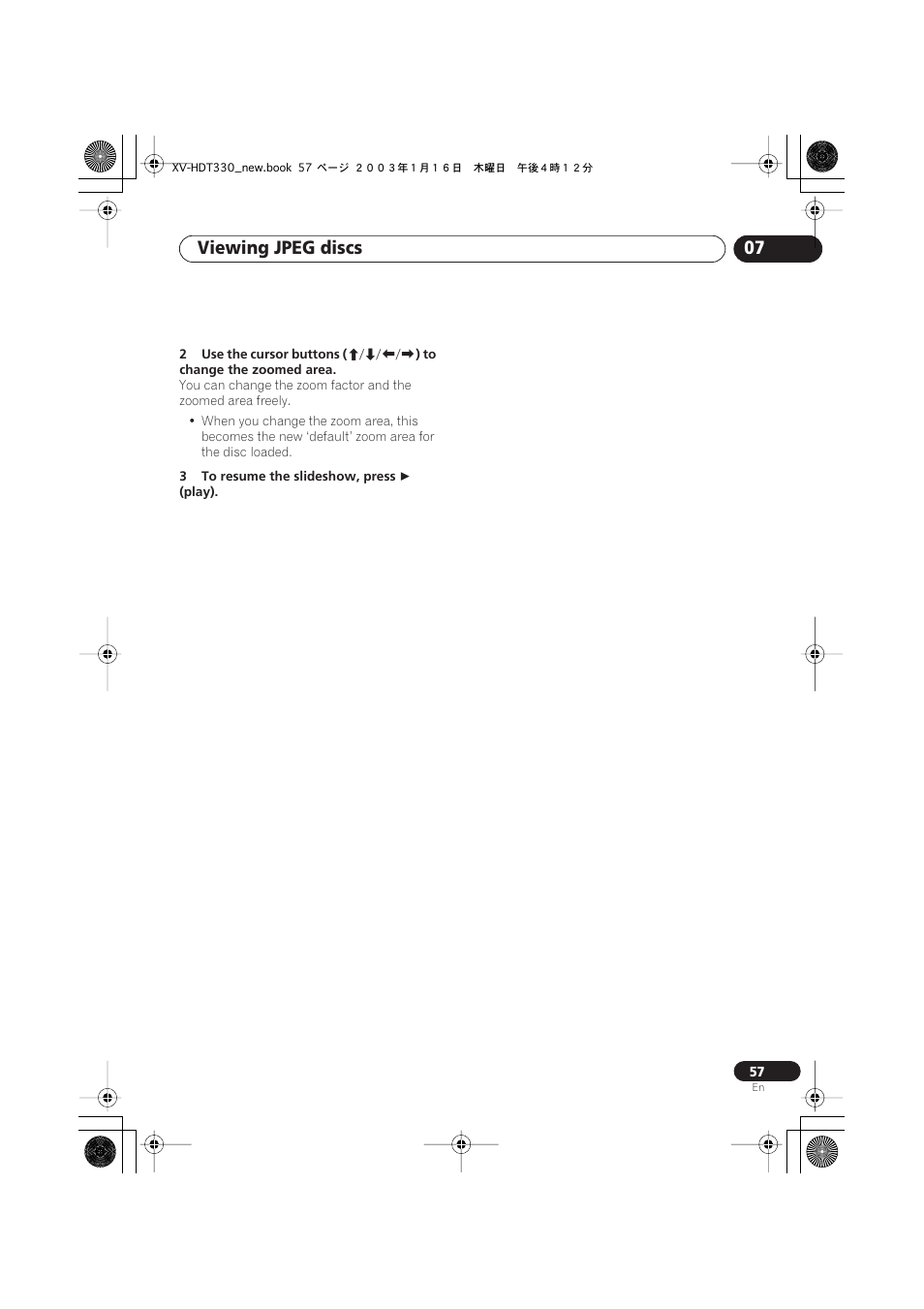 Viewing jpeg discs 07 | Pioneer S-HTD330 User Manual | Page 57 / 92