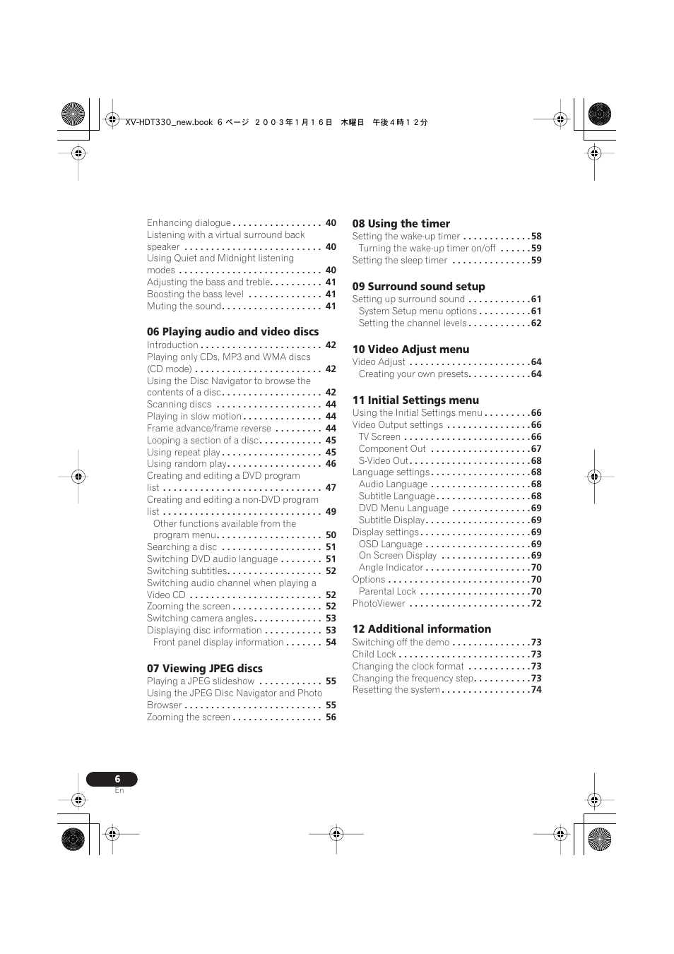 Pioneer S-HTD330 User Manual | Page 6 / 92