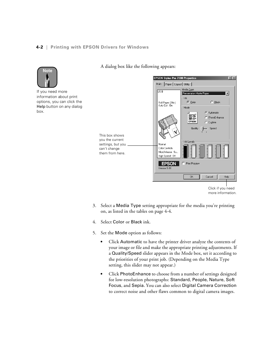 Epson Stylus Pro 7000 User Manual | Page 70 / 147
