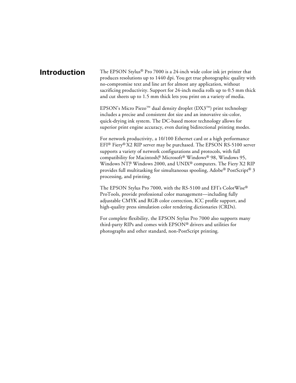 Epson Stylus Pro 7000 User Manual | Page 9 / 147