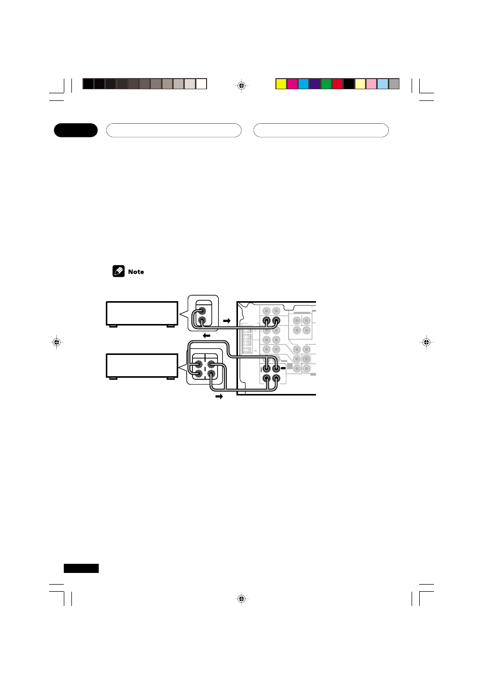 Connecting up 03, Connecting audio components, Cd player cd-r/tape/md deck | Lr l r | Pioneer VSX-D811S User Manual | Page 16 / 76