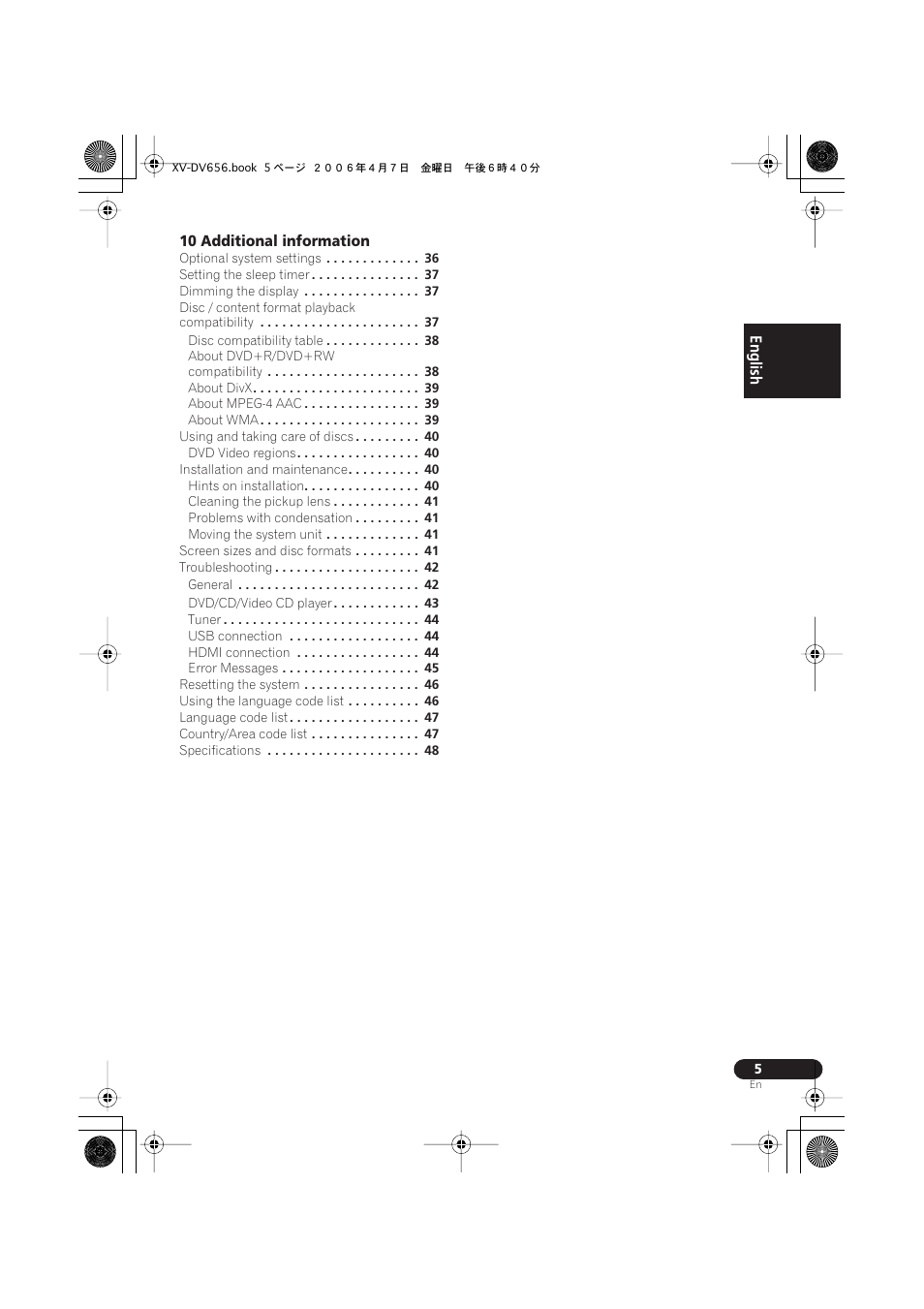 Pioneer HTZ656DVD User Manual | Page 5 / 98